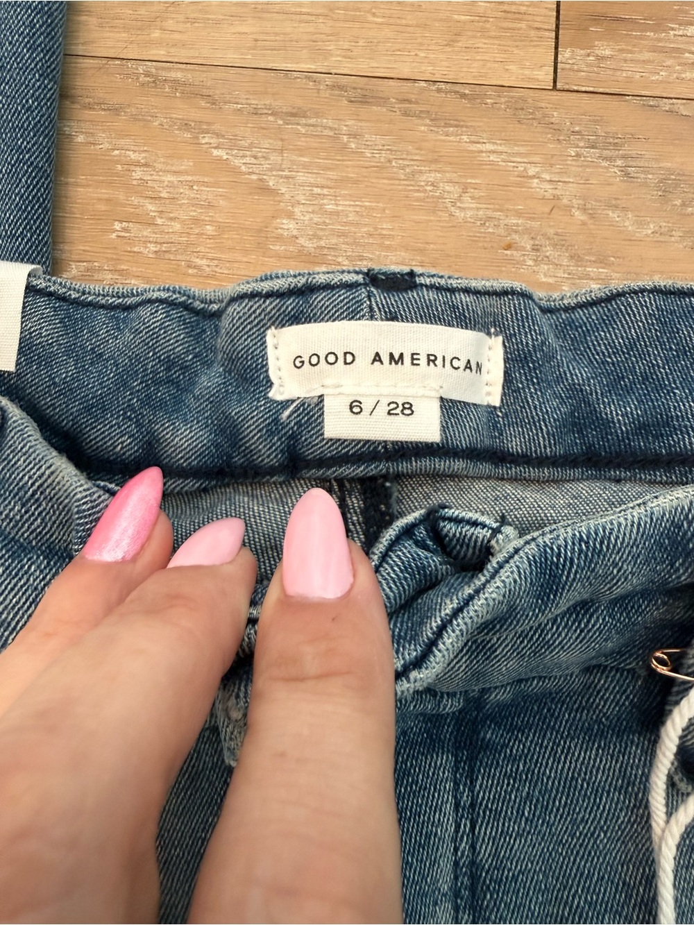 NWT Good American Good Legs Straight Jeans Sizs 6/28 - Picture 4 of 9